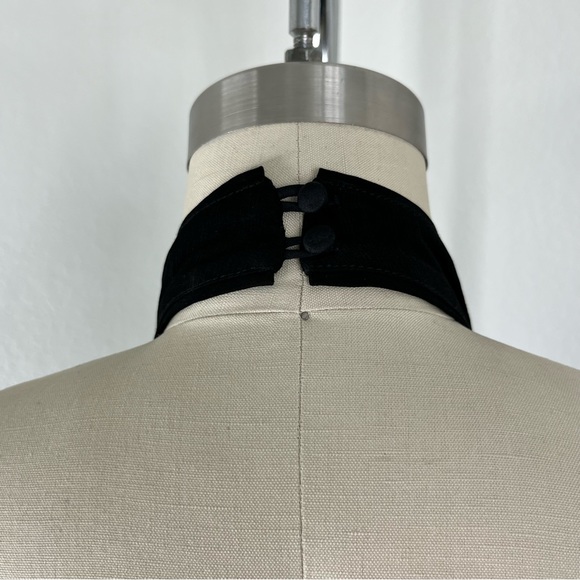 C/MEO COLLECTIVE Too Close Halter Bell Sleeve Cold Shoulder Black Top - Picture 9 of 12